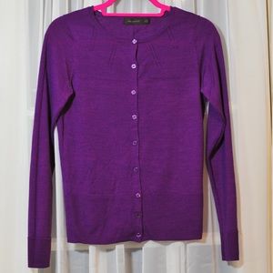 The Limited Purple Cardigan
